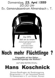 20. Roter Stuhl mit Hans Koschnik