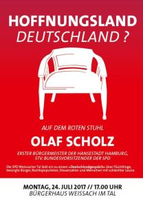 41. Roter Stuhl mit Olaf Scholz