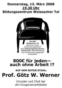 33. Roter Stuhl mit Prof. Götz W. Werner