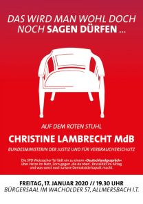 43. Roter Stuhl mit Christine Lambrecht