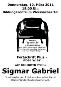 37. Roter Stuhl mit Sigmar Gabriel