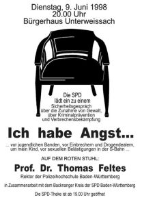 19. Roter Stuhl mit Prof. Dr. Thomas Feltes