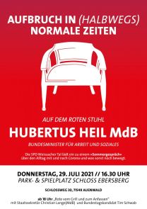 44. Roter Stuhl mit Hubertus Heil
