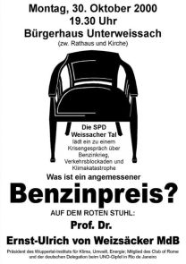 22. Roter Stuhl mit Prof. Dr. Ernst-Ullrich von Weizäcker